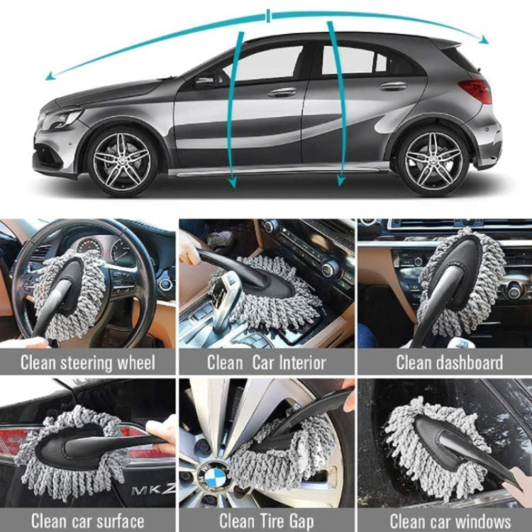 Guanti impermeabili per auto Spazzola per la pulizia delle fessure degli pneumatici Set per autolavaggio, 9pcs / set Car Wash Set
