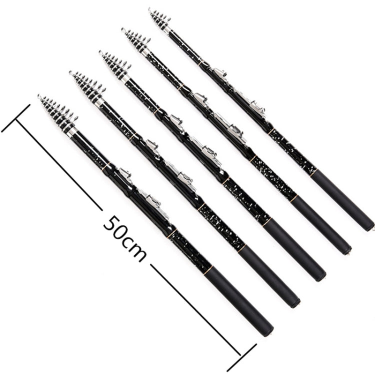 ZHANLANGWANG Canna da pesca con mini canna da lancio in carbonio, 1.8m, 2.1m, 2.4m, 2.7m, 3.0m, 3.6m