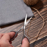 2 forbici da barba forbici cosmetiche piccole forbici trucco piccoli strumenti, 2 PCS Pointed Head, 2 PCS Round Head