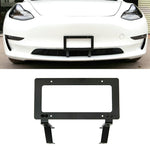 Portatarga anteriore senza punzonatura Staffa per targa americana, For Tesla Model 3, For Tesla Model Y