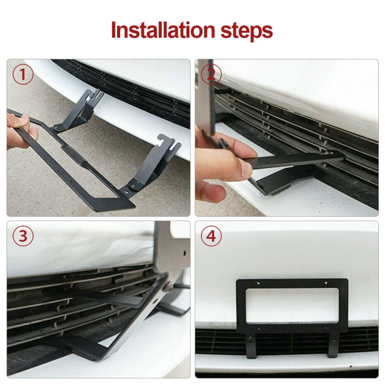 Portatarga anteriore senza punzonatura Staffa per targa americana, For Tesla Model 3, For Tesla Model Y