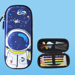 Uime EVA 3D Astuccio per cancelleria multi-scomparto Materiale scolastico per bambini, Astronaut, Rocket, Purple Pony, Rabbit, Elf Unicorn, Green Dinosaur, Red Dinosaur, Rainbow Unicorn, Big Head Unicorn, Kitten, Little Fox, Mermaid, Blue Whale        ...