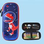Uime EVA 3D Astuccio per cancelleria multi-scomparto Materiale scolastico per bambini, Astronaut, Rocket, Purple Pony, Rabbit, Elf Unicorn, Green Dinosaur, Red Dinosaur, Rainbow Unicorn, Big Head Unicorn, Kitten, Little Fox, Mermaid, Blue Whale        ...