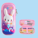 Uime EVA 3D Astuccio per cancelleria multi-scomparto Materiale scolastico per bambini, Astronaut, Rocket, Purple Pony, Rabbit, Elf Unicorn, Green Dinosaur, Red Dinosaur, Rainbow Unicorn, Big Head Unicorn, Kitten, Little Fox, Mermaid, Blue Whale        ...
