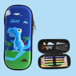 Uime EVA 3D Astuccio per cancelleria multi-scomparto Materiale scolastico per bambini, Astronaut, Rocket, Purple Pony, Rabbit, Elf Unicorn, Green Dinosaur, Red Dinosaur, Rainbow Unicorn, Big Head Unicorn, Kitten, Little Fox, Mermaid, Blue Whale        ...