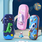 Uime EVA 3D Astuccio per cancelleria multi-scomparto Materiale scolastico per bambini, Astronaut, Rocket, Purple Pony, Rabbit, Elf Unicorn, Green Dinosaur, Red Dinosaur, Rainbow Unicorn, Big Head Unicorn, Kitten, Little Fox, Mermaid, Blue Whale        ...