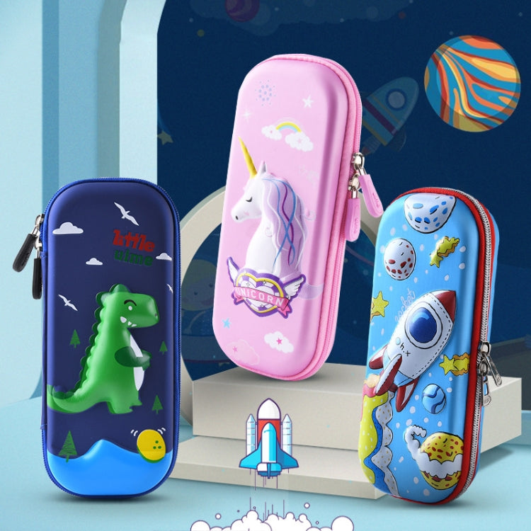 Uime EVA 3D Astuccio per cancelleria multi-scomparto Materiale scolastico per bambini, Astronaut, Rocket, Purple Pony, Rabbit, Elf Unicorn, Green Dinosaur, Red Dinosaur, Rainbow Unicorn, Big Head Unicorn, Kitten, Little Fox, Mermaid, Blue Whale        ...