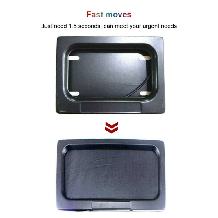 Staffa per targa cieca avvolgibile con telaio della copertura della targa del motociclo degli Stati Uniti, Roller Blind License Plate Bracket