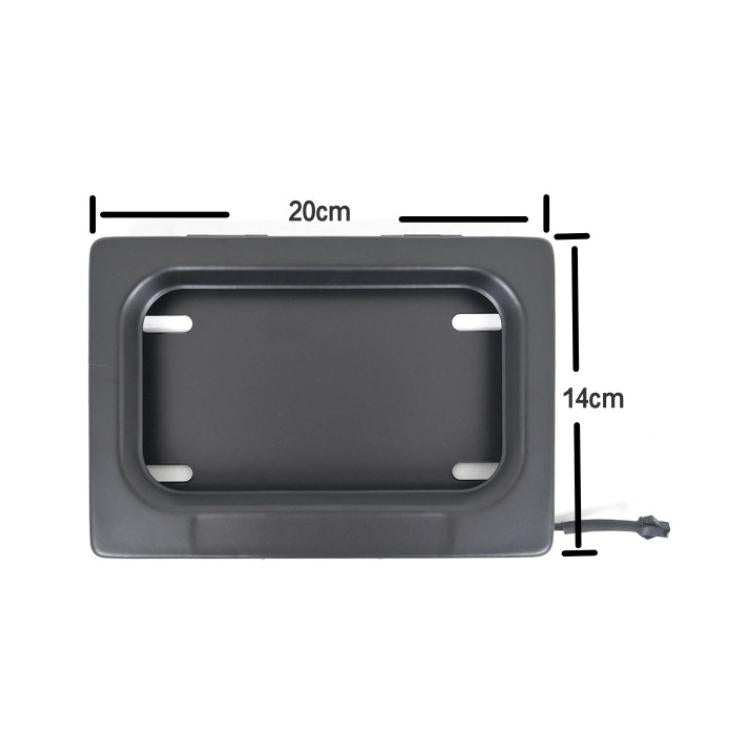 Staffa per targa cieca avvolgibile con telaio della copertura della targa del motociclo degli Stati Uniti, Roller Blind License Plate Bracket