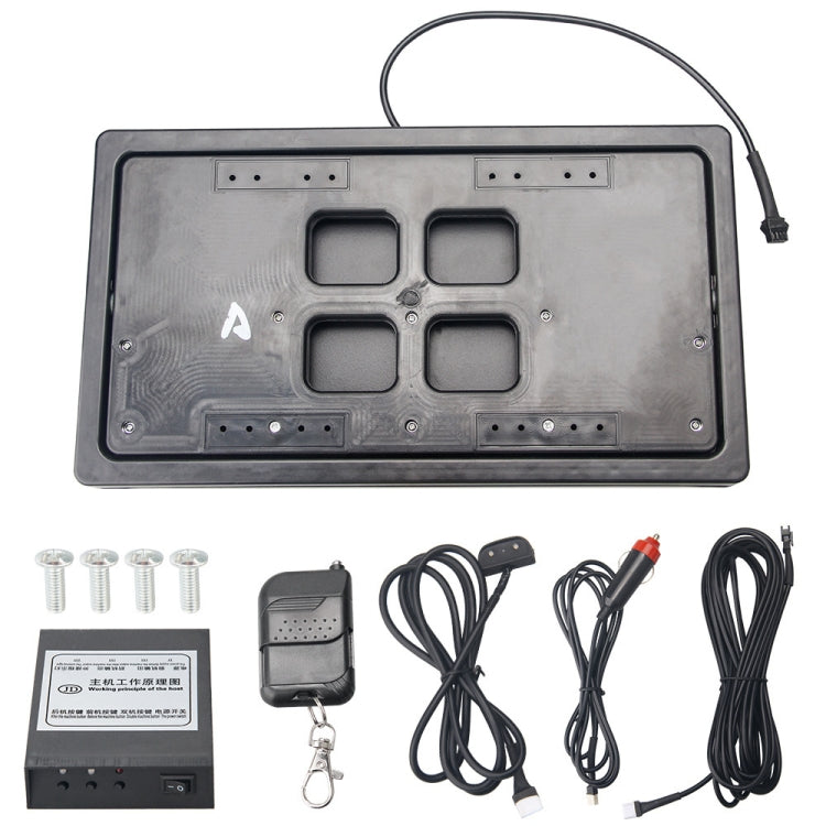 Supporto per targa retrattile per auto standard USA Supporto per targa con coperchio dell'otturatore nascosto, US Standard Flip Retractable