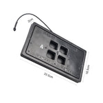 Supporto per targa retrattile per auto standard USA Supporto per targa con coperchio dell'otturatore nascosto, US Standard Flip Retractable