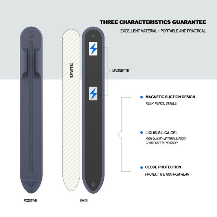 Portapenne magnetico in silicone per matite Apple