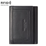 HUMERPAUL BP992 RFID Anti-Magnetic Multi-Card Position Zipper Portamonete Portafoglio da uomo in pelle, BP992 Black, BP992 Dark Brown, BP992 Brown