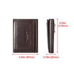 HUMERPAUL BP992 RFID Anti-Magnetic Multi-Card Position Zipper Portamonete Portafoglio da uomo in pelle, BP992 Black, BP992 Dark Brown, BP992 Brown