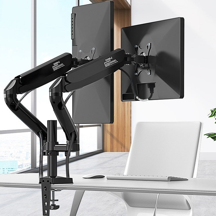 KALOC Staffa di sollevamento della pressione dell'aria del doppio schermo del desktop del monitor del computer