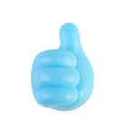 Organizzatore di cavi con gancio per pollice adesivo non perforante e antitraccia da 10 pezzi, Blue, Yellow, White, Green, Pink, Orange