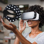 Maschera per occhi VR traspirante e regolabile in spandex