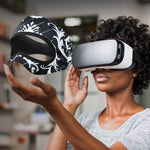 Maschera per occhi VR traspirante e regolabile in spandex