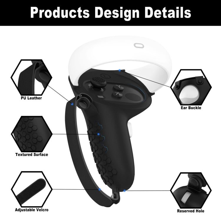 Custodia in silicone anti-collisione per controller Oculus Quest