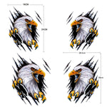 5PCS Tear Eagle 3D Car Sticker Scratch Covering Body Pull Flower Sticker, Stile:, Right (18x 24cm), Left (18x 24cm), Right (28.5x38cm), Left (28.5x38cm)
