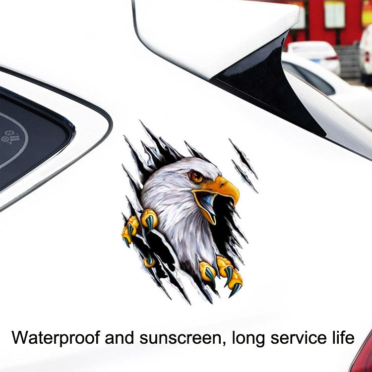 5PCS Tear Eagle 3D Car Sticker Scratch Covering Body Pull Flower Sticker, Stile:, Right (18x 24cm), Left (18x 24cm), Right (28.5x38cm), Left (28.5x38cm)