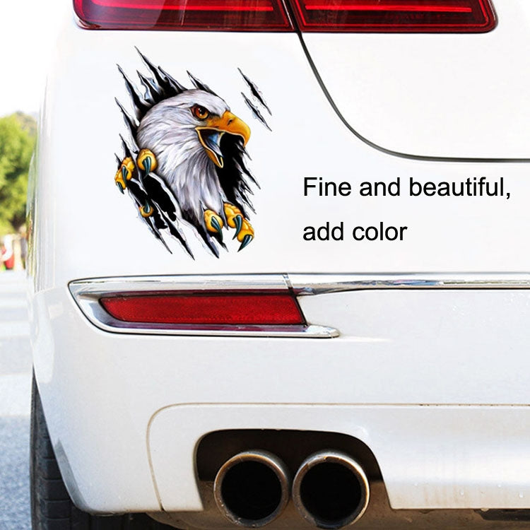 5PCS Tear Eagle 3D Car Sticker Scratch Covering Body Pull Flower Sticker, Stile:, Right (18x 24cm), Left (18x 24cm), Right (28.5x38cm), Left (28.5x38cm)