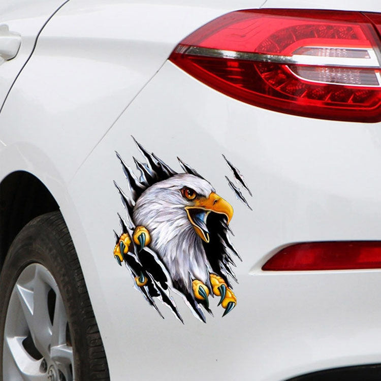 5PCS Tear Eagle 3D Car Sticker Scratch Covering Body Pull Flower Sticker, Stile:, Right (18x 24cm), Left (18x 24cm), Right (28.5x38cm), Left (28.5x38cm)