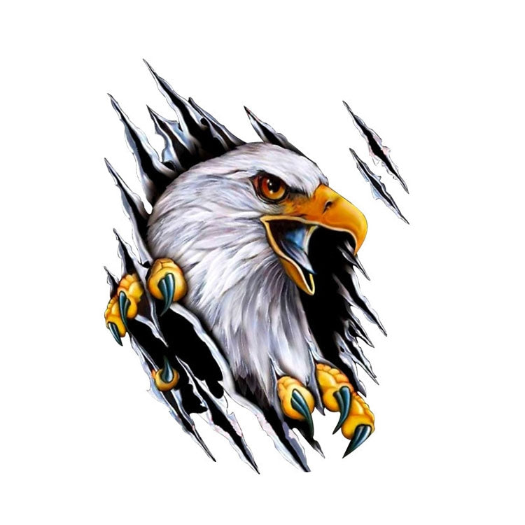 5PCS Tear Eagle 3D Car Sticker Scratch Covering Body Pull Flower Sticker, Stile:, Right (18x 24cm), Left (18x 24cm), Right (28.5x38cm), Left (28.5x38cm)