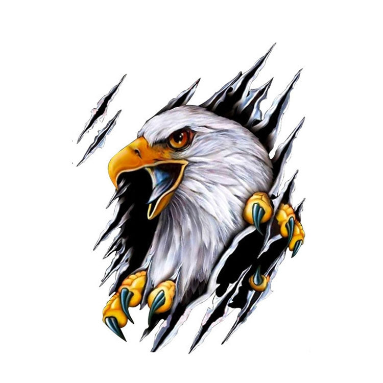 5PCS Tear Eagle 3D Car Sticker Scratch Covering Body Pull Flower Sticker, Stile:, Right (18x 24cm), Left (18x 24cm), Right (28.5x38cm), Left (28.5x38cm)