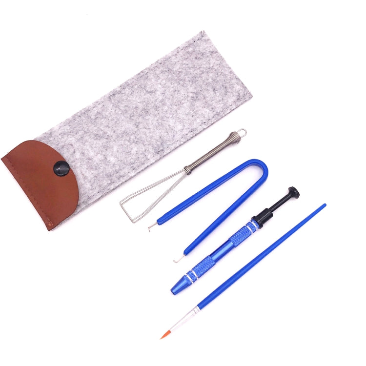 Kit di pulizia del filo dell'albero di prova dell'interruttore dell'estrattore del copritastiera della tastiera meccanica 4 in 1, 4 In 1