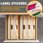 Dispenser per fogli di alluminio Scatola portaoggetti in legno per cassetto della cucina, stile:, Two Slots, Three Slots