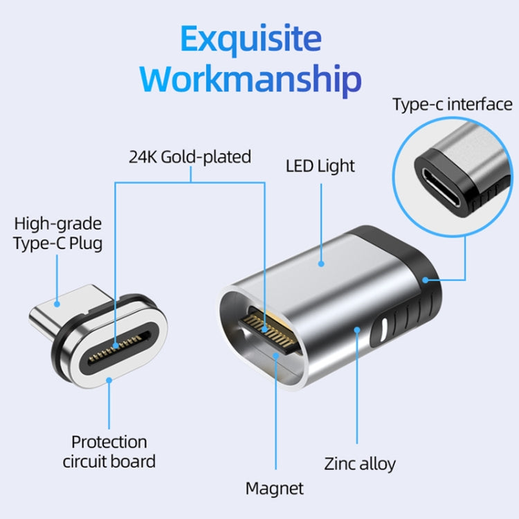 Adattatore magnetico Type-C USB-C 100W 24Pin