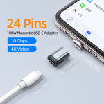 Adattatore magnetico Type-C USB-C 100W 24Pin