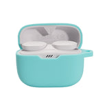 Custodia in silicone per cuffie Bluetooth wireless JBL T230NC TWS, White, Mint Green, Pink, Black, Red, Yellow, Matcha Green, Ink Green, Sky Blue, Afternoon Blue