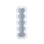 2 pezzi D2111-1 Stampo in silicone per candele a forma di cuore fai-da-te, D2111-1