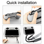 Sunnylife MM3-GS389 per Mini 3 Pro DJI RC con cordino in pelle per telecomando a schermo, MM3-GS389