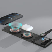 Caricabatterie wireless T01 15W 3 in 1
