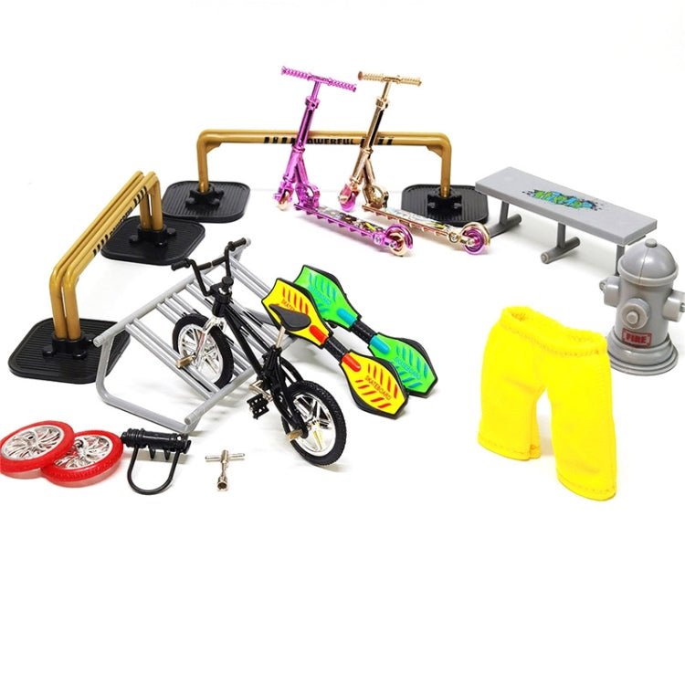 Set Mini Finger Bike e Skateboard con Accessori