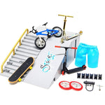 Set Mini Finger Bike e Skateboard con Accessori