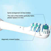 Testina di ricambio per spazzolino elettrico multidirezionale da 4 pezzi/set per Oral B 3733 4732 4734