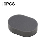 Spugna per pennello per ceratura per pneumatici con pennello per verniciare pneumatici per auto a manico lungo, 10PCS Sponge, Handle + Sponge