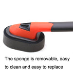 Spugna per pennello per ceratura per pneumatici con pennello per verniciare pneumatici per auto a manico lungo, 10PCS Sponge, Handle + Sponge