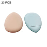 Mini soffio per le dita per il trucco bagnato e asciutto in pelle, 20 PCS Blue, 20 PCS White, 20 PCS Dark Skin-color, 20 PCS Pink Purple, 20 PCS Black, 2 Sets/20pcs Mixed-colors