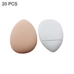 Mini soffio per le dita per il trucco bagnato e asciutto in pelle, 20 PCS Blue, 20 PCS White, 20 PCS Dark Skin-color, 20 PCS Pink Purple, 20 PCS Black, 2 Sets/20pcs Mixed-colors