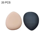 Mini soffio per le dita per il trucco bagnato e asciutto in pelle, 20 PCS Blue, 20 PCS White, 20 PCS Dark Skin-color, 20 PCS Pink Purple, 20 PCS Black, 2 Sets/20pcs Mixed-colors