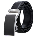 Dandali Casual Uomo Cintura con fibbia automatica Cinturino per pantaloni in pelle morbida da lavoro, 110cm