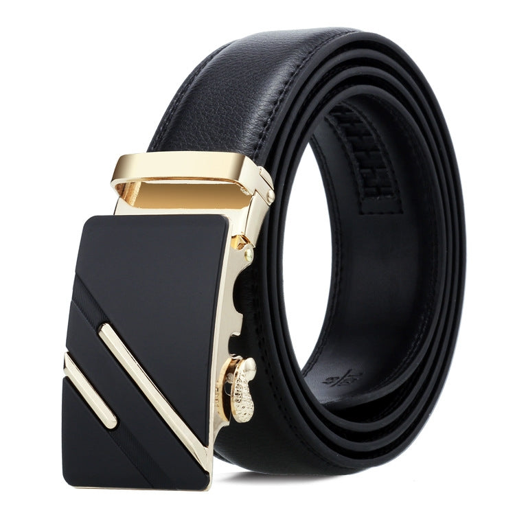 Cintura uomo in pelle con fibbia automatica 115 cm