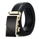 Dandali Casual Uomo Cintura con fibbia automatica Cinturino per pantaloni in pelle morbida da lavoro, 115cm