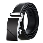 Dandali Casual Uomo Cintura con fibbia automatica Cinturino per pantaloni in pelle morbida da lavoro, 120cm