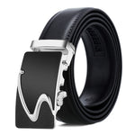 Dandali Casual Uomo Cintura con fibbia automatica Cinturino per pantaloni in pelle morbida da lavoro, 120cm